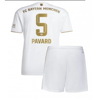 Bayern Munich Benjamin Pavard #5 Fotballklær Bortedraktsett Barn 2022-23 Kortermet (+ korte bukser)